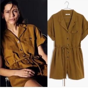 Madewell Belted Safari Romper